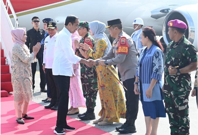 Kapolda Sambut Kunker Presiden Jokowi di Sumut