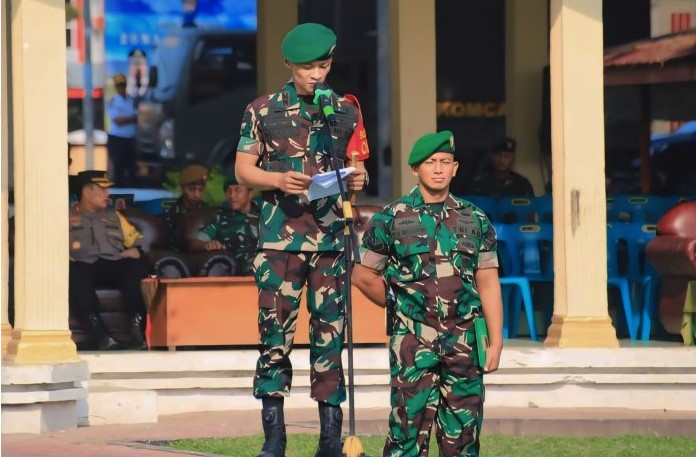  Dihadiri Plt Bupati Labuhanbatu, Kodim 0209/LB Gelar Apel Pasukan Gabungan Khusus Pengamanan Kunker Presiden Jokowi