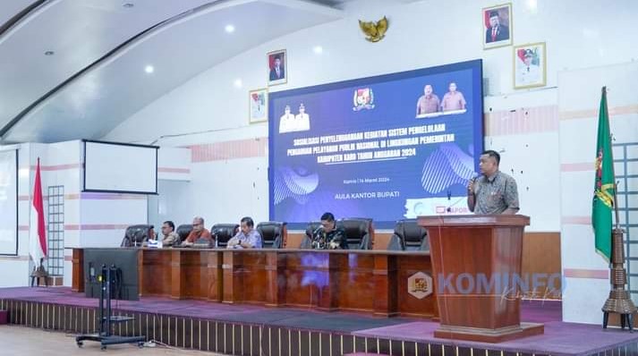 Penyelenggaraan SP4N-LAPOR 2024 Kominfo Dihadiri Sekdakab Karo