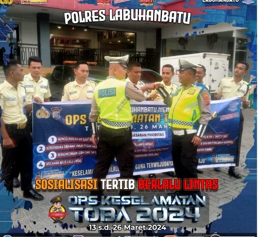 Satlantas Polres Labuhanbatu Rutin Gelar Penyuluhan, Imbauan dan Dikmas Lantas Ops Keselamatan Toba 2024