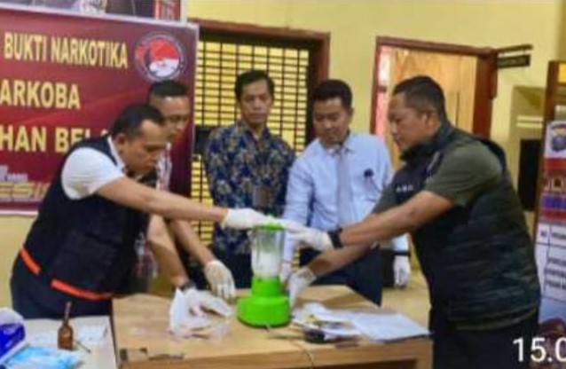 Polres Pelabuhan Belawan Musnahkan Barang Bukti Narkoba