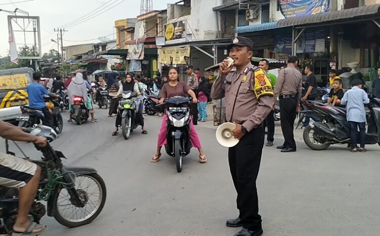 Polsek Dolok Merawan Berikan Imbauan Kamtibmas Kepada Masyarakat