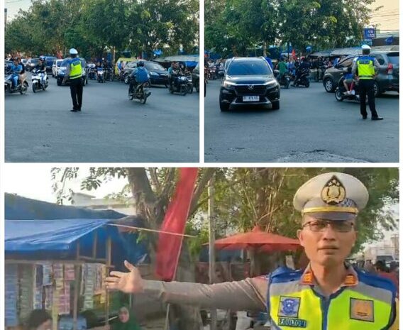 Tindak Cepat Polres Pelabuhan Belawan Atur Lalin Bazar Ramadhan Diapresiasi