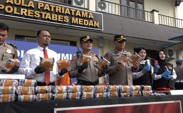 Polrestabes Medan Musnahkan 53 Kilogram Sabu dan 10.000 Happy Five