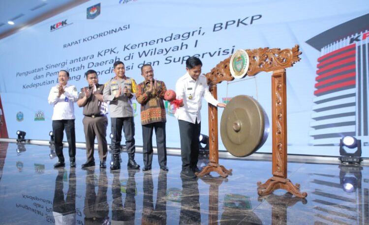 Wakil Bupati Asahan Ikuti Rakor Penguatan Sinergi Antar KPK dengan Kemendagri, BPKP dan Pemerintah Daerah