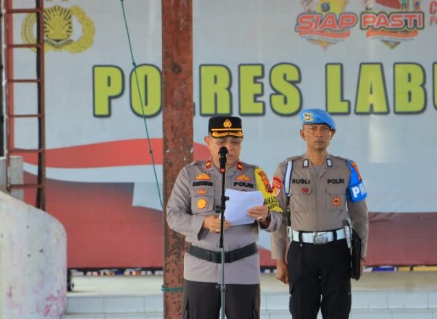  Wakapolres Pimpin Sertijab di Polres Labuhanbatu