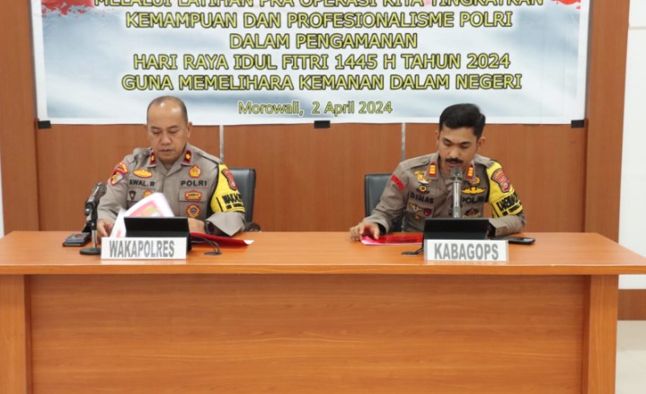  Polres Morowali Laksanakan Latpra Ops Ketupat Tinombala 2024