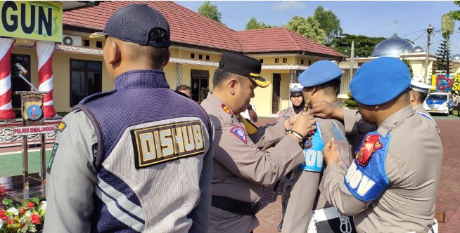 Polres Simalungun Gelar Pasukan Operasi Ketupat Toba 2024 Pengamanan Idul Fitri