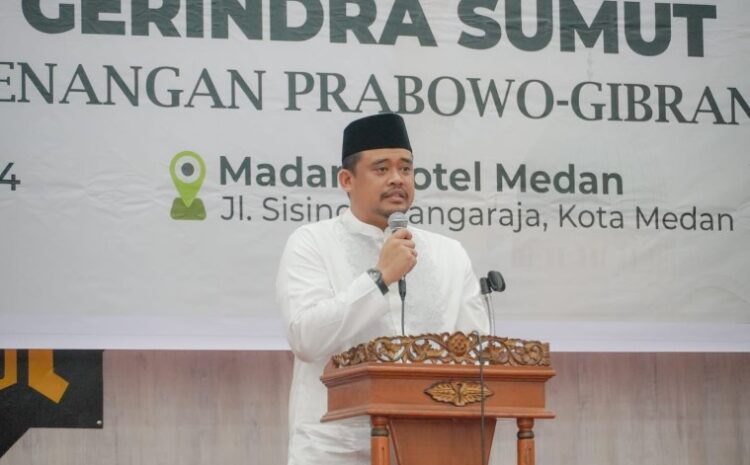 Bobby Nasution Apresiasi Partai Gerindra Edukasi Masyarakat di Pemilu 2024