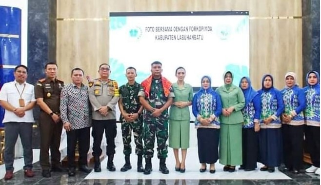 Plt Bupati Labuhanbatu Sambut Kunker Danrem 022 Pantai Timur