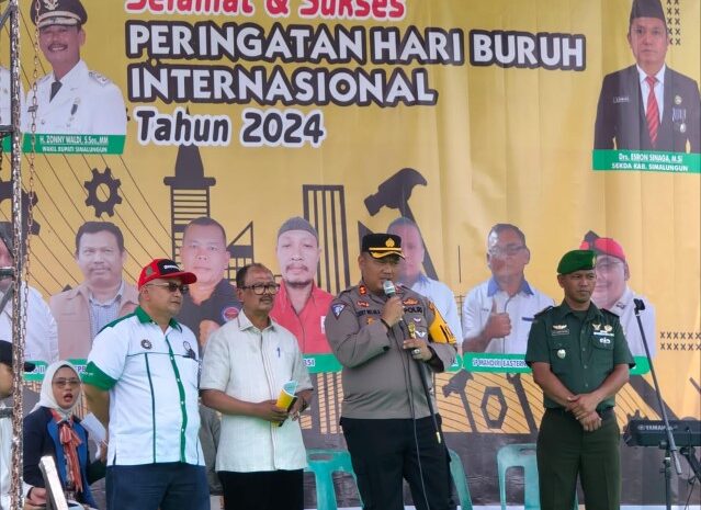 Kapolres Simalungun Hadiri Syukuran Hari Buruh 2024, Ribuan Buruh Bersatu dalam Semangat Kemajuan Ekonomi