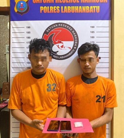 Polres Labuhanbatu Tangkap Dua Pengedar Narkotika