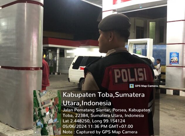  Tim URC Perintis Presisi Polres Toba Patroli Malam Hari di Obyek Vital