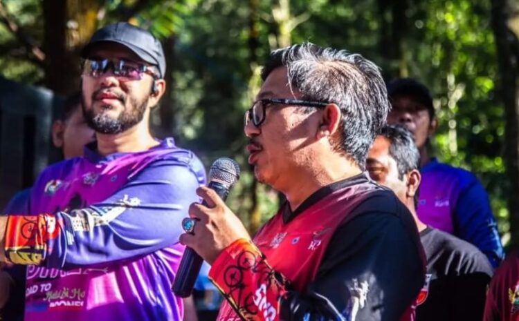  Pj Gubsu Didampingi Ketua DPD KNPI Sumut Lepas Sibayak Mountain Bike di Tahura