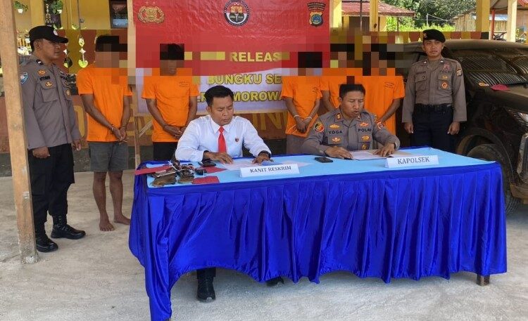 Polsek Bungku Selatan Berhasil Bekuk Pencuri di Perusahaan PT TBR