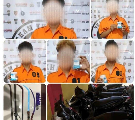  Polres Pelabuhan Belawan Amankan 12 Anggota Genk Motor