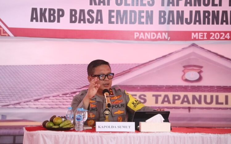  Kapolda Sumut Ajak Personel Polres Tapteng Perangi Narkoba dan Jalani Tugas dengan Profesionalisme