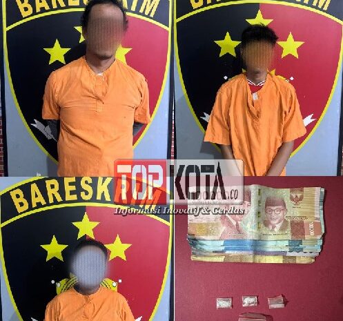 Polsek Indrapura Tangkap 3 Pria Pembawa Sabu