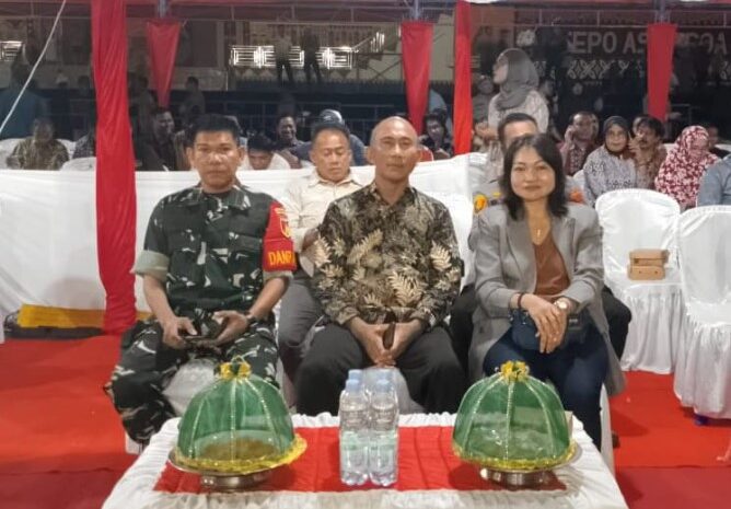  Danramil 1311-03/Petasia Hadiri Peluncuran Tahapan Pemilihan Bupati dan Wakil Bupati Morowali Utara Tahun 2024