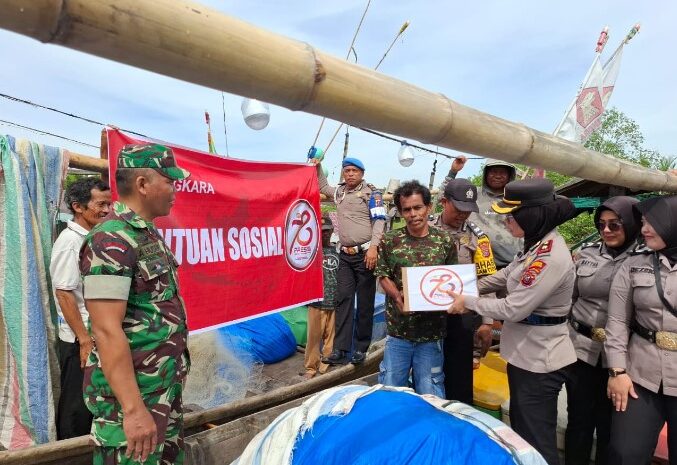  Polresta Deli Serdang Gelar Baksos Bersama Masyarakat Nelayan di Desa Bagan Serdang