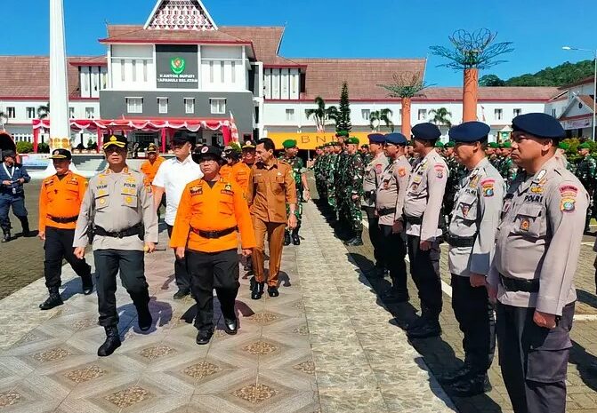  Batalyon C Pelopor Sat Brimob Polda Sumut Gelar Apel Kesiapsiagaan Penanggulangan Bencana