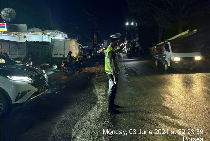  Satlantas Polres Toba Blue Light Patrol Ciptakan Kamtibmas Yang Kondusif