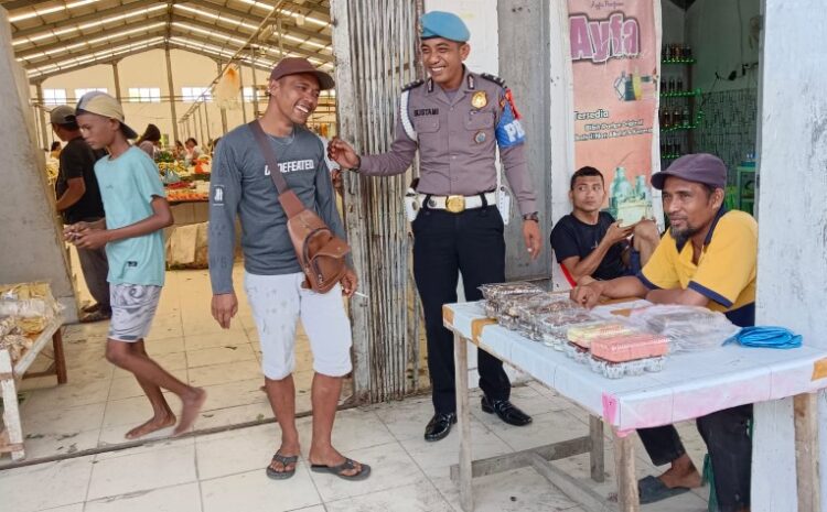  Polsek Medang Deras Beri Penyuluhan ke Warga Pangkalan Dodek Lama