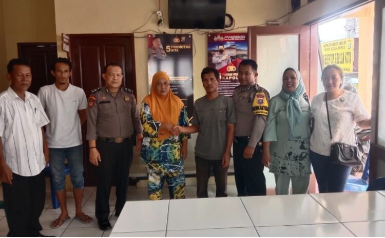  Bhabinkamtibmas Kelurahan Pasar Belakang Polres Sibolga Selesaikan Kasus dengan Restorative Justice