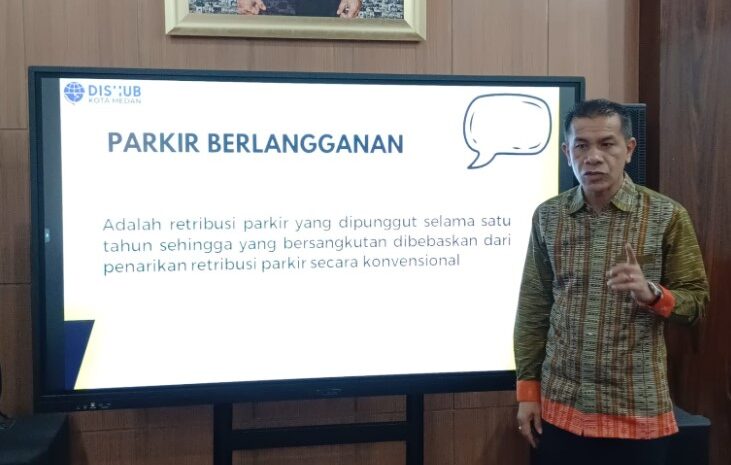  Seluruh Kendaraan ASN Pemko Medan Wajib Gunakan Stiker Parkir Berlangganan