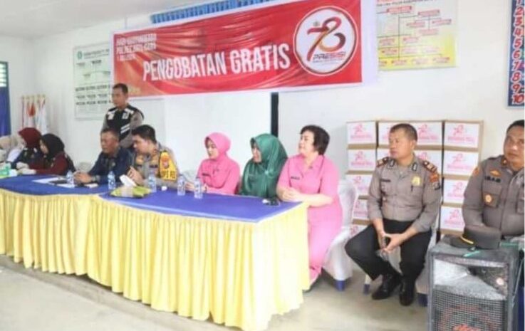  Sambut Hut Bhayangkara Ke-78, Polres Batubara Salurkan Bantuan Sosial dan Pengobatan Gratis