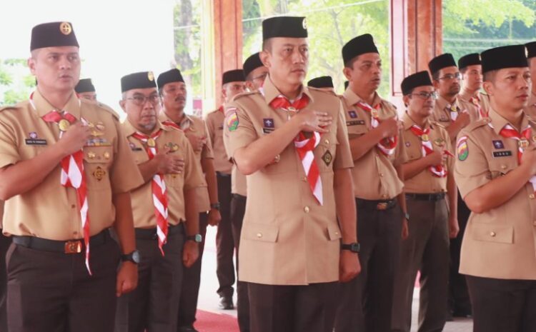  Kapolres Binjai Hadiri Pelantikan Pengurus Mabicab Gerakan Pramuka dan Pengurus Kwarcab Pramuka