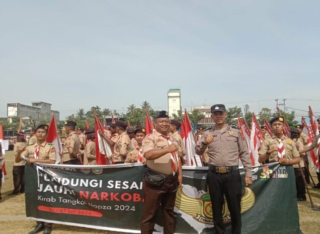  Cegah Peredaran Narkoba, Sat Binmas Polres Batubara Cooling System Kepada Peserta Kirap Tangkal Nafza Sumut Kwartir Cab. Batubara