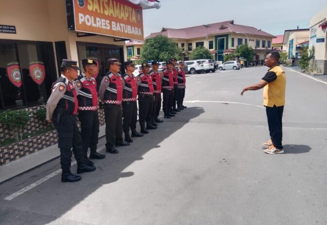  Kasat Samapta Polres Batubara Gelar Sosialisasi Pelatihan E Samapta Kepada Personil