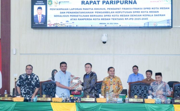  Ranperda RPJPD 2025-2045 Disetujui, Bobby Nasution: Wujudkan Medan Kota Global, Inklusif, Maju, Berkelanjutan