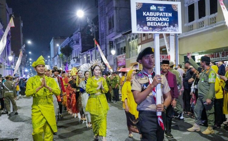  Meriah, Pawai Budaya Colorful Medan Night Carnival Tampilkan Pesona Keragaman Budaya di Kota Medan