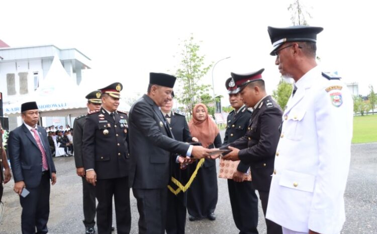  Petinggi Kodim 1311/Morowali Hadiri Upacara Peringatan Hut Bhayangkara Ke-78