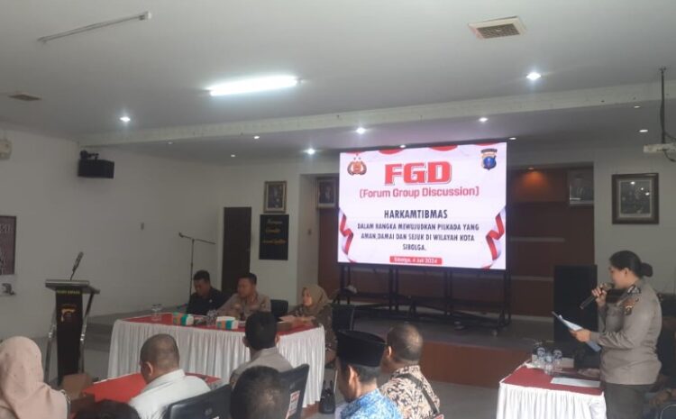  Polres Sibolga Gelar FGD Harkamtibmas Wujudkan Pilkada Aman, Damai dan Sejuk 