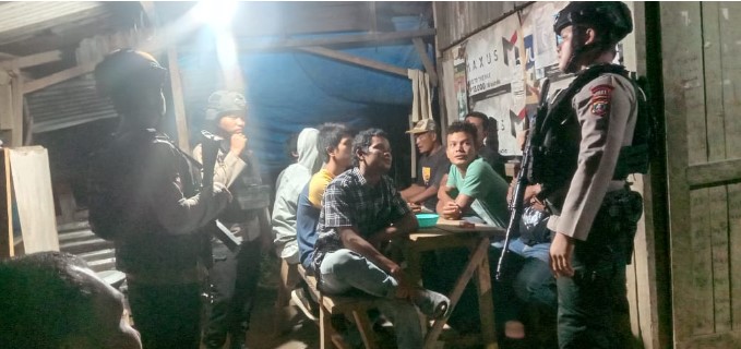  Batalyon C Sat Brimob Polda Sumut Patroli Gabungan di Tapsel