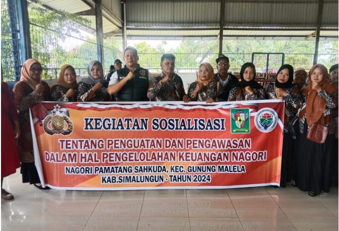  Kanit Tipikor Polres Simalungun Sosialisasi Penguatan Pengawasan Dana Desa Tahun 2024