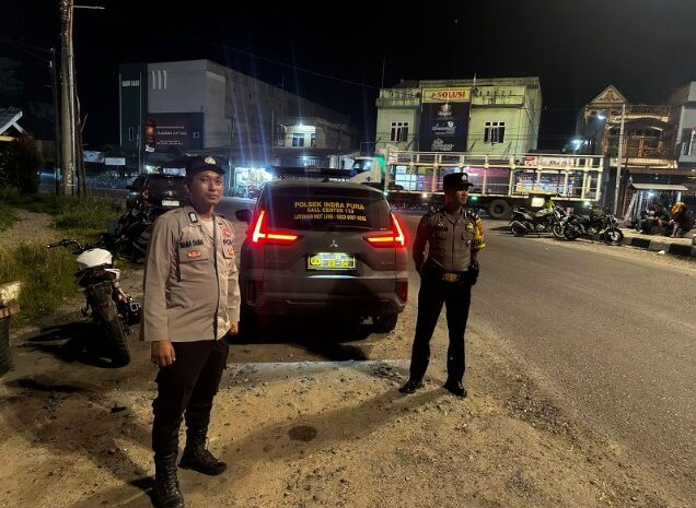  Polsek Indrapura Gencar Laksanakan Patroli Malam