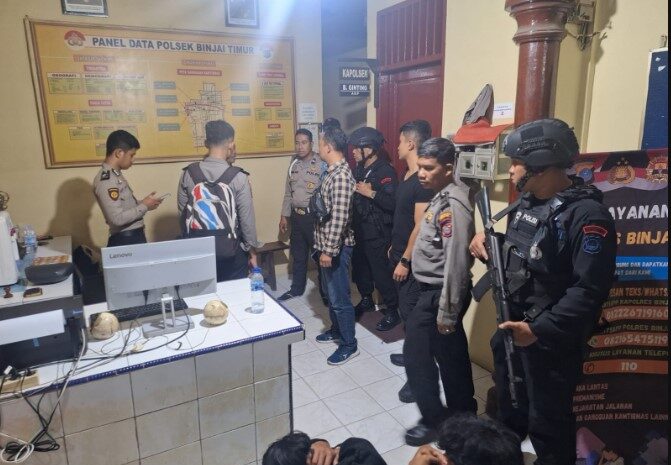  Brimob Polda Sumut Backup Polrestabes Medan Tangkap Begal dan Gerebek Barak Narkoba