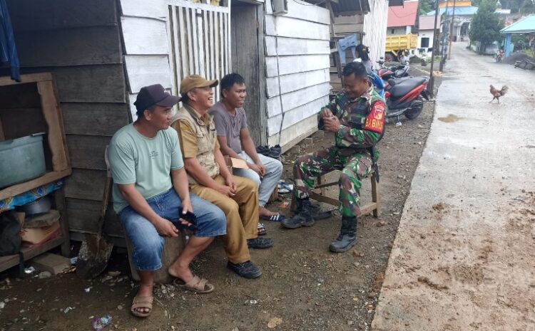 Tingkatkan Kerjasama Bersama Masyarakat, Babinsa Koramil 1311- 02/BS Kunjungi Desa Bete-Bete