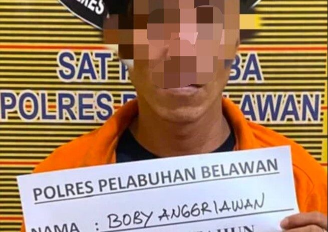  1 Pengedar dan 4 Pemakai Sabu Ditangkap Polres Pelabuhan Belawan