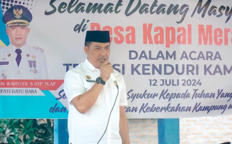 Pj Bupati Batubara Bersama Kapolres Hadiri Tradisi Kenduri Kampung