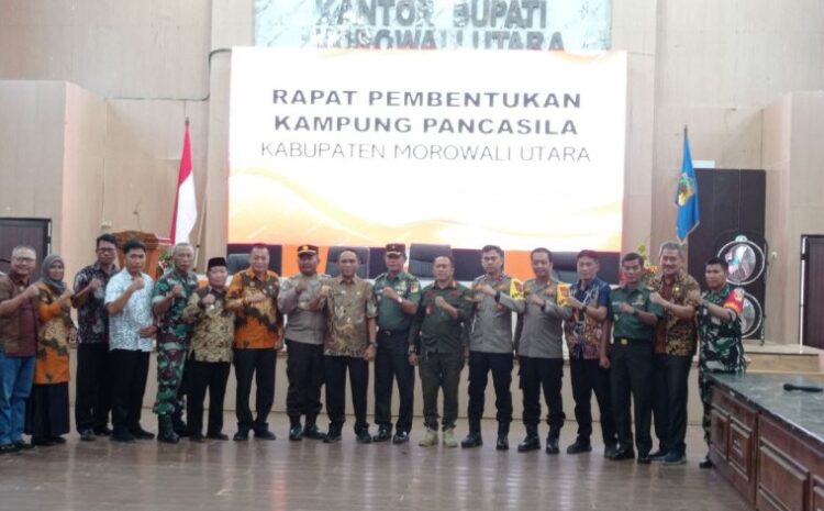 Kodim 1311/Mrw Bersama Pemda Morowali Utara dan Unsur Pemangku Kepentingan Rapat Bahas Pembentukan Kampung Pancasila