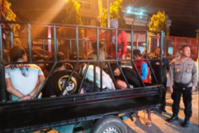  Gerombolan Geng Motor Ditangkap Tim Gabungan Polres Pelabuhan Belawan