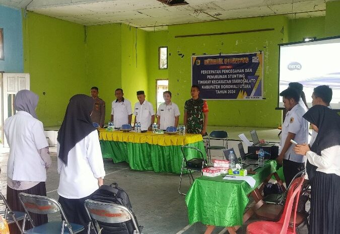  Babinsa Kodim 1311/Morowali Turut Hadiri Rapat Koordinasi Lintas Sektor di Kecamatan Mamosalato