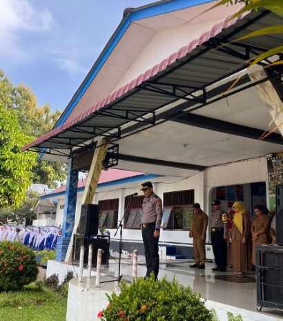  Ajak Pelajar Tertib Berlalu Lintas, Polsek Indrapura Laksanakan Police GoTo School di SMA Negeri 1 Sei Suka