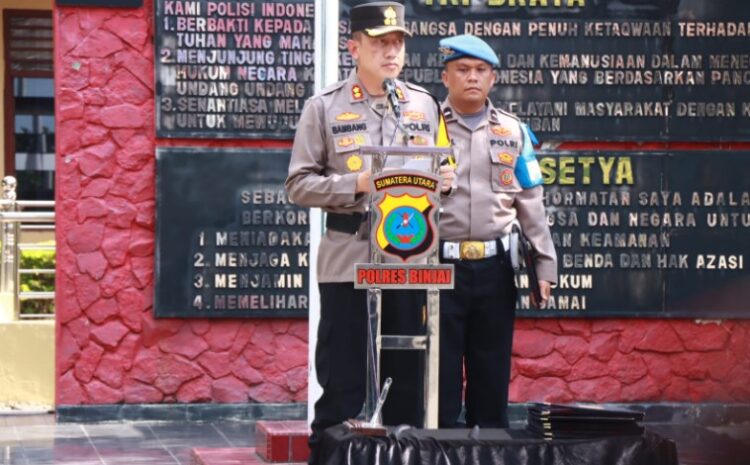  Kapolres Binjai Pimpin Sertijab Sejumlah PJU