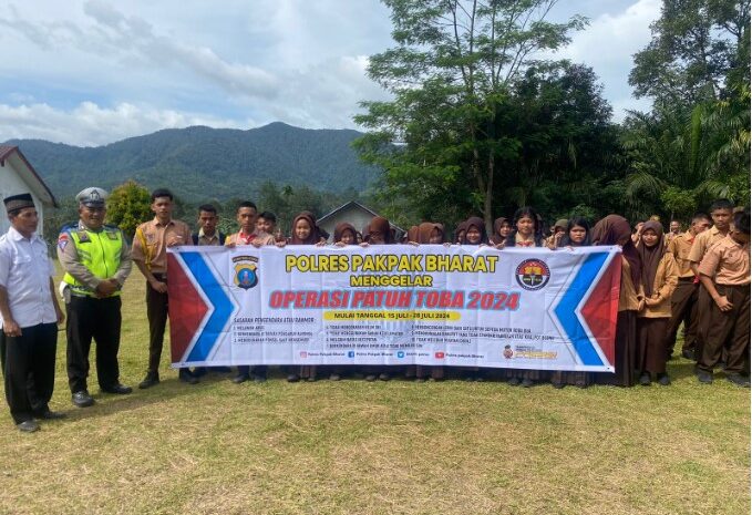  Operasi Patuh Toba 2024, Satlantas Polres Pakpak Bharat Goes To School
